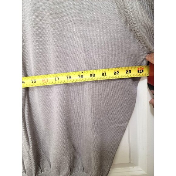 Pronto Uomo Gray Crewneck Sweater XXL Long Sleeve Men's Casual Knitwear - Picture 7 of 14